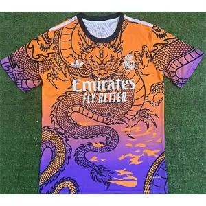 Maglia di allenamento della squadra Drago del Real Madrid 2024/25 - Arancione/Viola