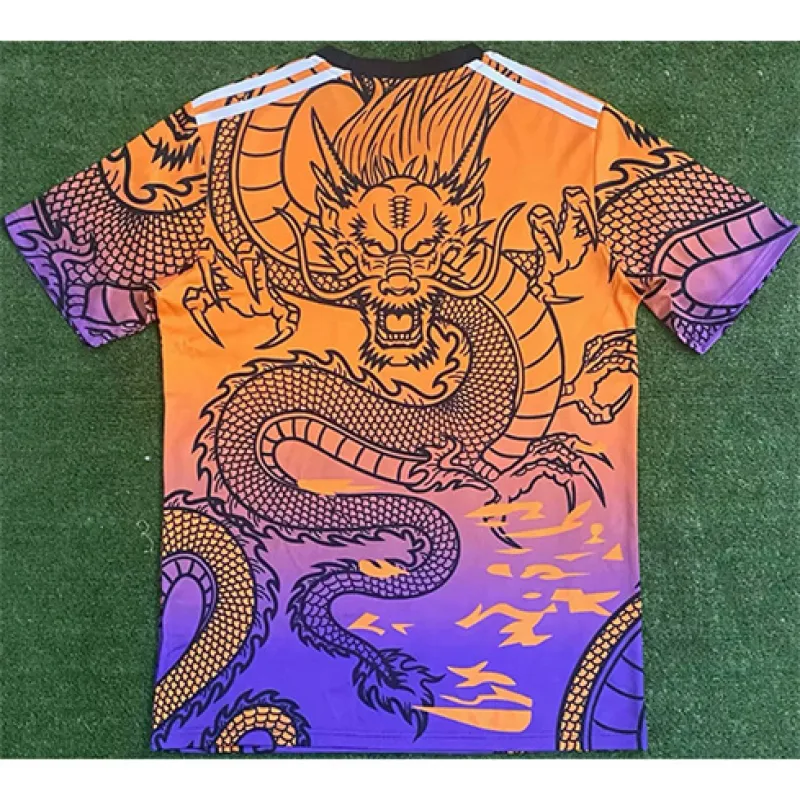 Maglia di allenamento della squadra Drago del Real Madrid 2024/25 - Arancione/Viola