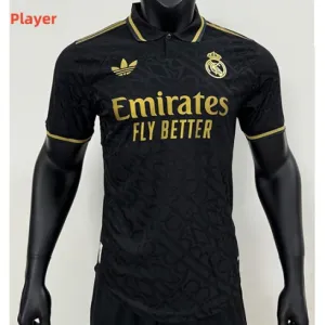 Real Madrid Vorbereitungsspieler-Trikot 2024/25 - Schwarz