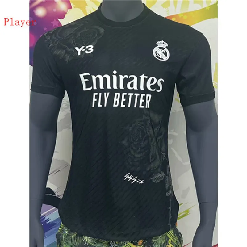 Real Madrid 2024/25 Y3 Edition Player Jersey - Black