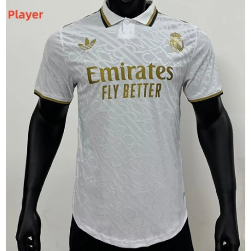 Maglia del giocatore pre-partita del Real Madrid 2024/25 - Bianca