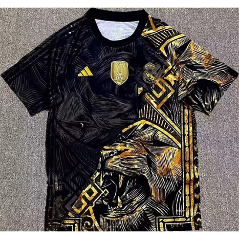 Real Madrid 2024/25 Training Jersey - Black/Gold