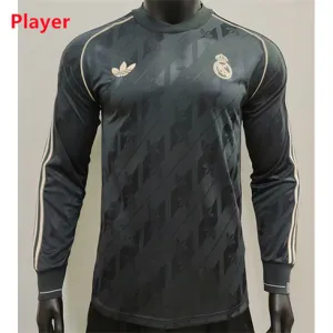 Maglia a maniche lunghe dell'edizione speciale del giocatore del Real Madrid 2024/25 - Nera