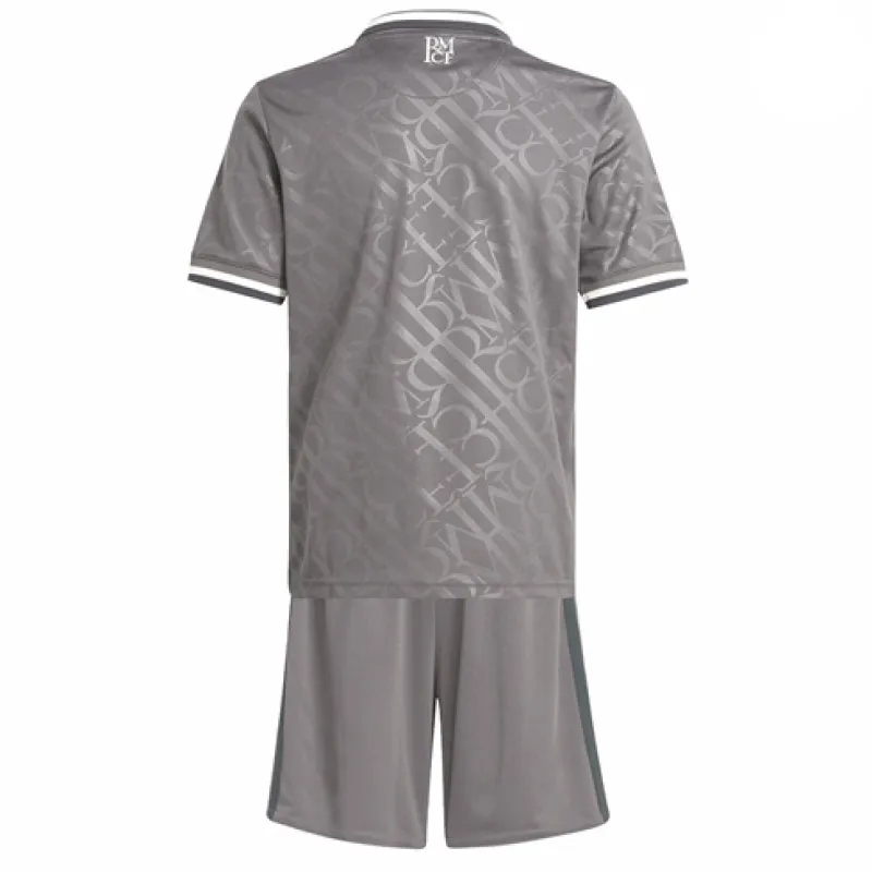 Real Madrid Kids' Third Jersey + Shorts 2024/25 - Gray