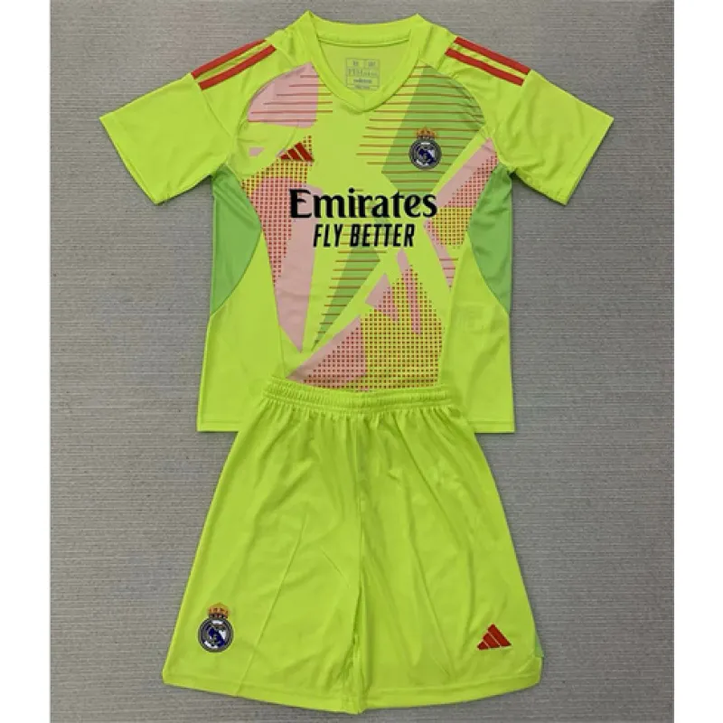 Real Madrid Maglia e pantaloncini di portiere per bambini 2024/25 - Verde