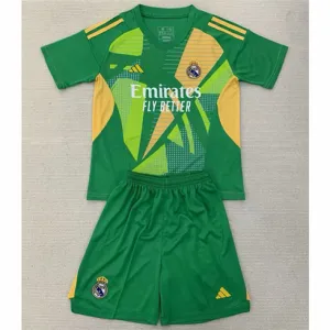 Real Madrid Maglia e pantaloncini di portiere per bambini 2024/25 - Verde
