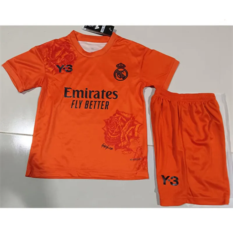 Real Madrid Maglia e pantaloncini per bambini 2024/25 - Edizione Y3 - Arancione