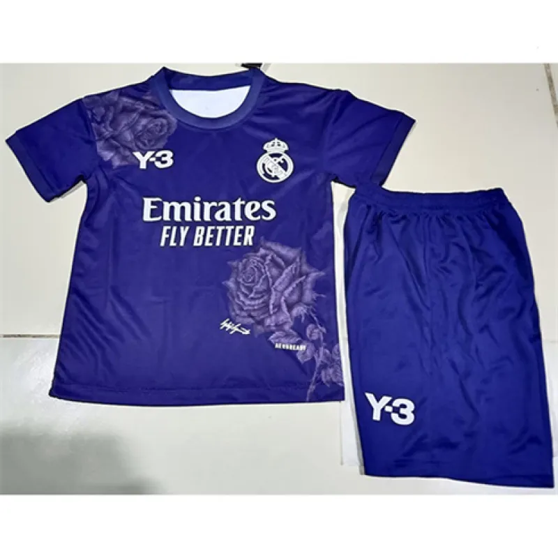 Real Madrid Maglia e pantaloncini per bambini 2024/25 - Edizione Y3 - Viola