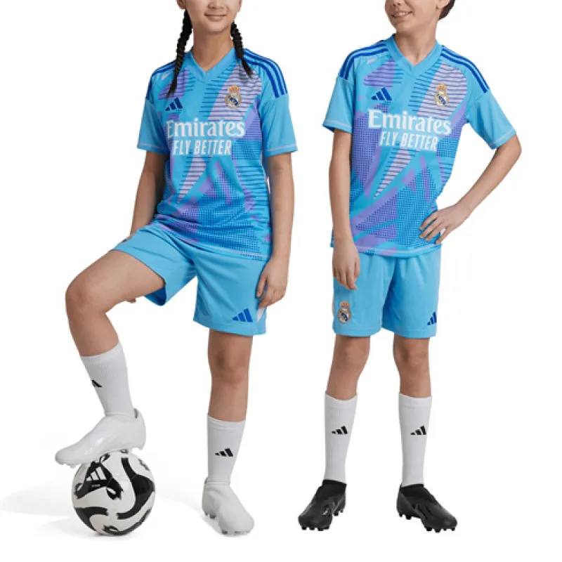 Maglia del kit di portiere per bambini di Real Madrid 2024/25 Casa - Blu