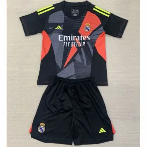Real Madrid Maglia e pantaloncini di portiere per bambini 2024/25 - Nero