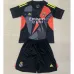 Real Madrid Maglia e pantaloncini di portiere per bambini 2024/25 - Nero