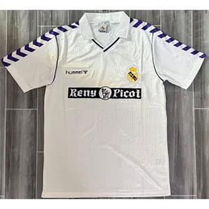 Real Madrid Retro Jersey 1989/90 Home - White