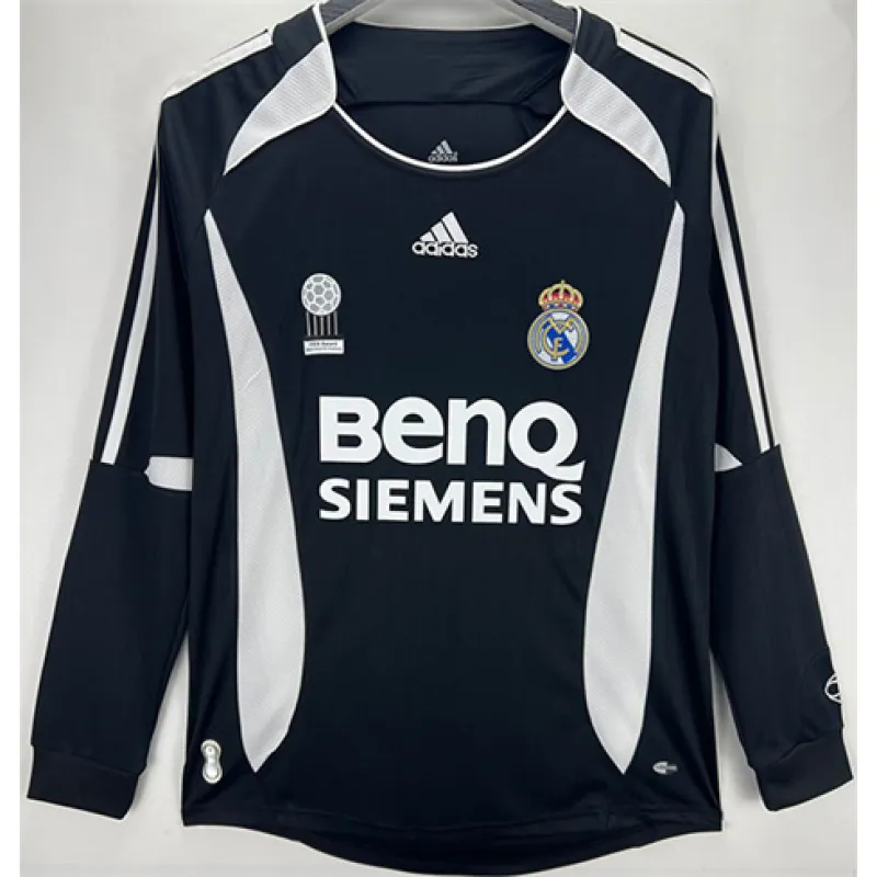 Real Madrid Long-sleeved Retro Third Jersey 2006/07 - Black
