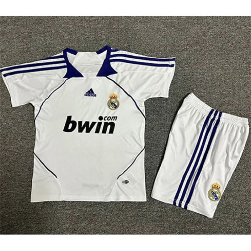 Maglia retro del Real Madrid 2007/08 campo casa - Bianca
