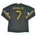 Camiseta retro de manga larga del Real Madrid, número 7 de Ronaldo, 2011/12 fuera de casa - Negro