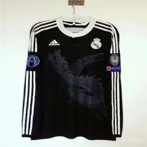 Real Madrid Long-sleeved Retro Third Jersey 2014/15 - Black