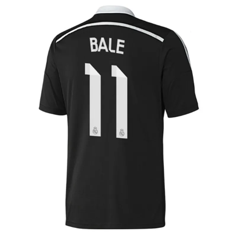 Troisième maillot rétro du Real Madrid, numéro 11 de Gareth Bale, 2014/15 - Noir