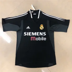 Real Madrid Retro-Trikot 2004/05 Klassik - Schwarz