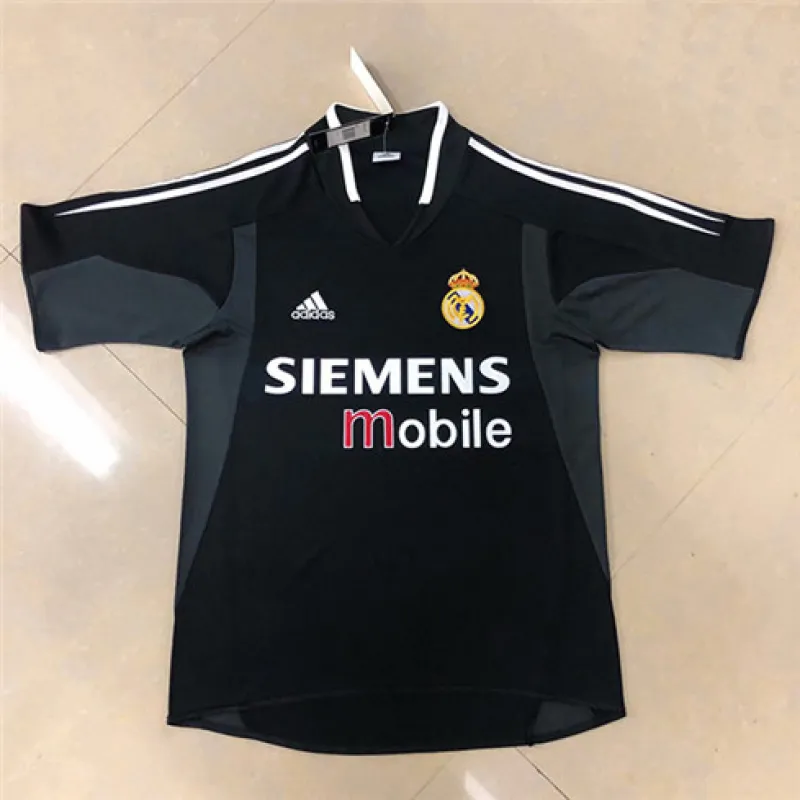 Maillot rétro du Real Madrid 2004/05 Classique - Noir