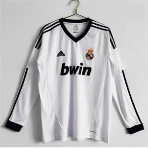 Camiseta retro de manga larga del Real Madrid 2012/13 cancha principal - Blanca