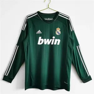 Real Madrid Langarm-Retro-Dritttrikot 2012/13 - Grün