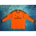 Tercera camiseta retro de mangas largas del Real Madrid 2013/14 - Anaranjada