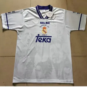 Real Madrid Retro Jersey 1996/97 UEFA Champions League - White