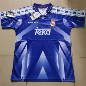 Real Madrid Retro-Trikot 1996/97 Auswärtsspiel - Blau