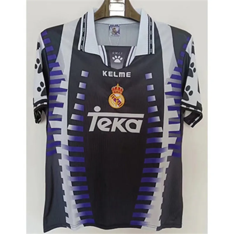 Real Madrid Retro Third Jersey 1997/98 - Black