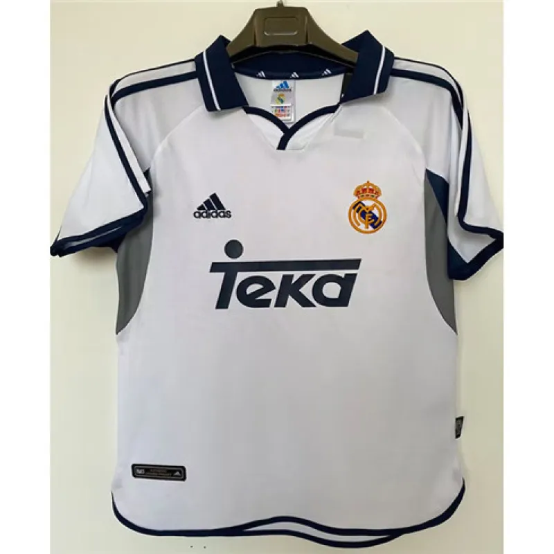 Maglia retro del Real Madrid 2000/01 campo casa - Bianca