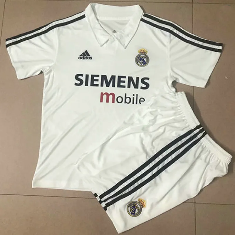 Maglia retro del Real Madrid 2002/03 campo casa - Bianca