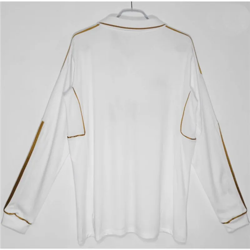 Camiseta retro de manga larga del Real Madrid 2011/12 cancha principal - Blanca