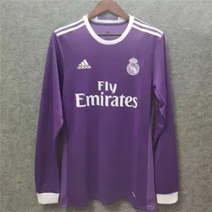 Camiseta retro de mangas largas del Real Madrid 2016/17 Fuera de casa - Morado