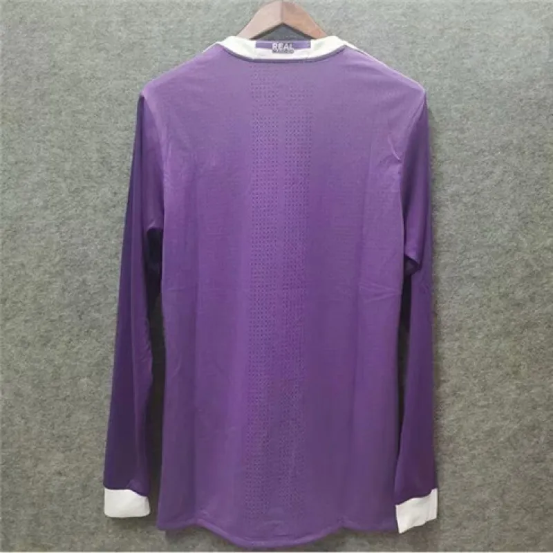 Maglia retro a maniche lunghe del Real Madrid 2016/17 Trasferta - Viola