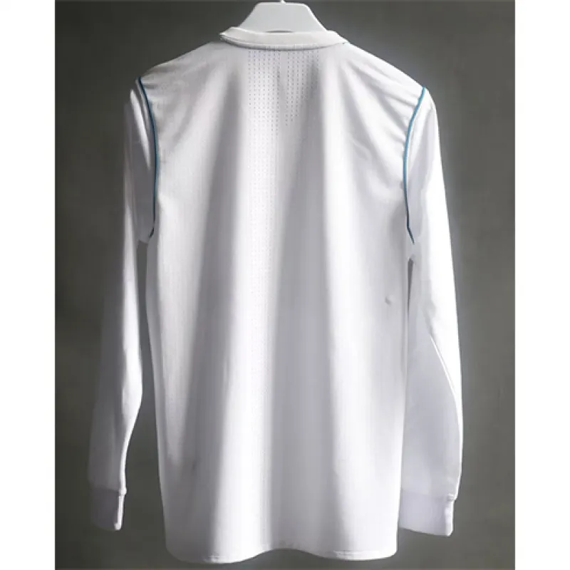 Camiseta retro de manga larga del Real Madrid 2017/18 cancha principal - Blanca