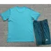 Real Madrid Children's Retro Third Jersey 2017/18 - Blue