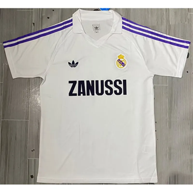 Maillot rétro du Real Madrid 1984/85 domicile - Blanc
