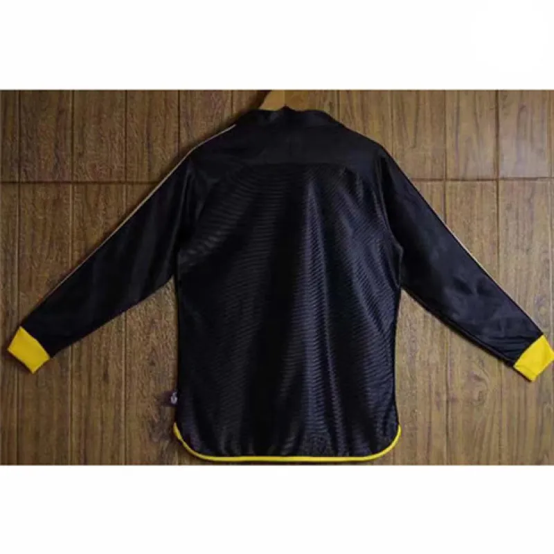 Camiseta retro de mangas largas del Real Madrid 1998-00 Fuera de casa - Negra