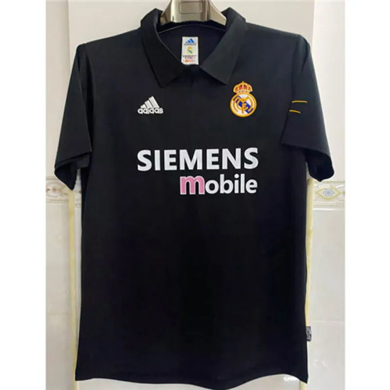 Maglia retro del Real Madrid  2002/03 trasferta - Nera