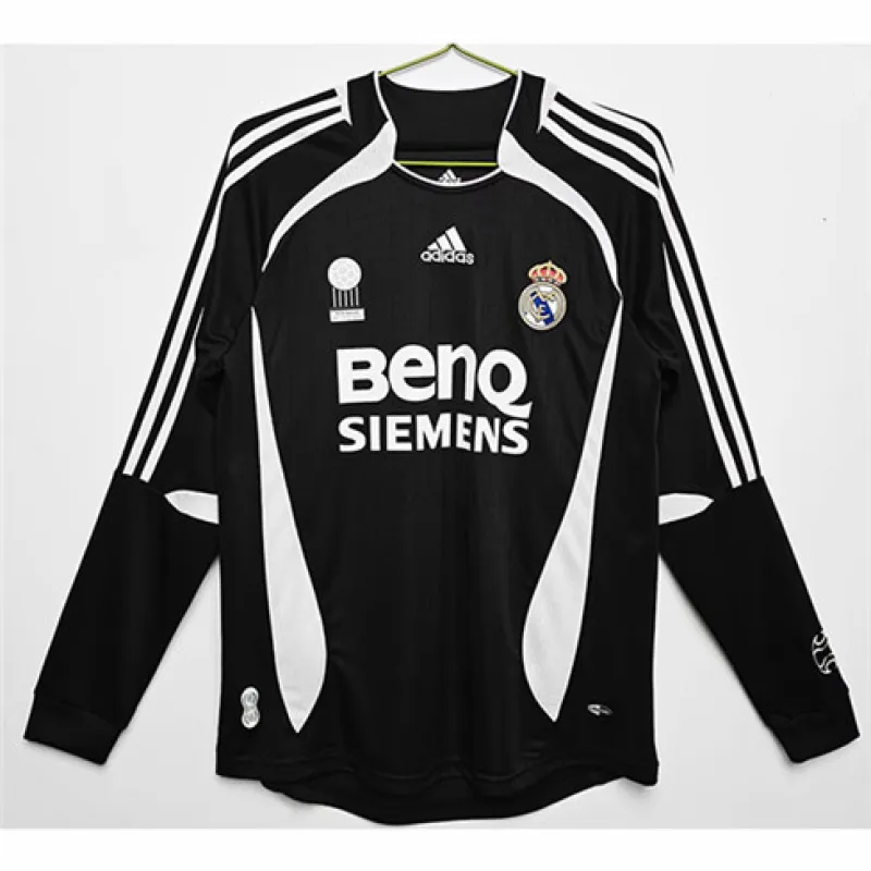 Real Madrid Long-sleeved Retro Third Jersey 2006/07 - Black