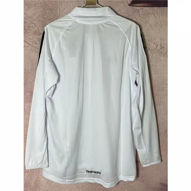 Camiseta retro de manga larga del Real Madrid 2005/06 cancha principal - Blanca