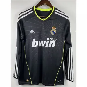 Camiseta retro de mangas largas del Real Madrid 2010/11 Fuera de casa - Negra