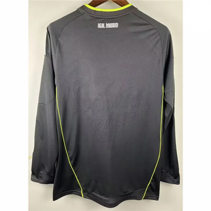 Camiseta retro de mangas largas del Real Madrid 2010/11 Fuera de casa - Negra