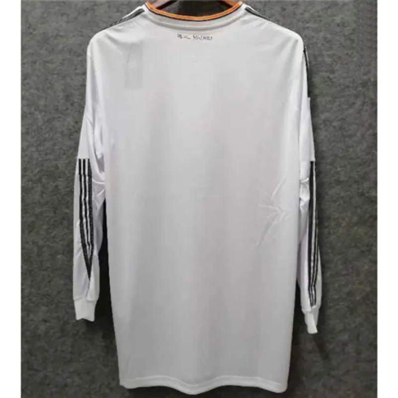 Camiseta retro de manga larga del Real Madrid 2013/14 cancha principal - Blanca
