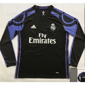 Real Madrid Long-sleeved Retro Third Jersey 2015/16 - Black