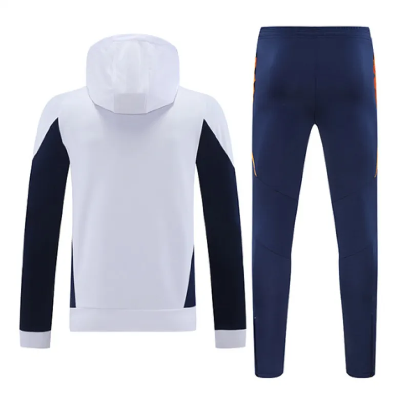 Vêtements de sport à capuche du Real Madrid 2024/25 - Blanc