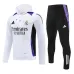 Vêtements de sport à capuche du Real Madrid 2024/25 Version personnalisée - Blanc