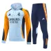 Vêtements de sport à capuche du Real Madrid 2024/25 - Bleu