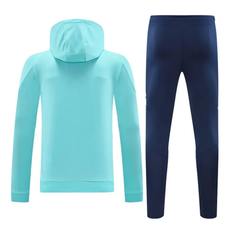 Vêtements de sport à capuche du Real Madrid 2024/25 - Bleu