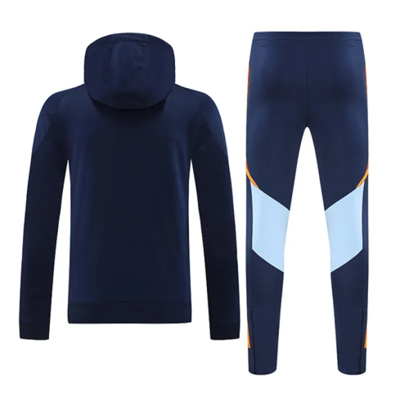 Vêtements de sport à capuche du Real Madrid 2024/25 - Bleu